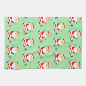 Voetbalspeler Kerst Handdoek (Horizontaal)