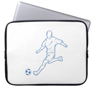 voetbalspeler laptop sleeve
