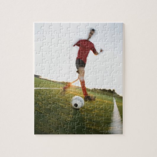 Voetbalspeler Legpuzzel (Verticaal)