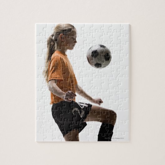 Voetbalspeler Legpuzzel (Verticaal)
