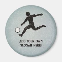 Voetbalspeler logo - eigen tekst voor football-lie