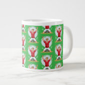 Voetbalspeler man grote koffiekop (Voorkant rechts)