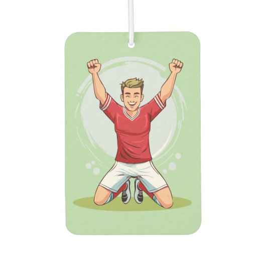 Voetbalspeler man luchtverfrisser (Voorkant)
