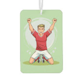 Voetbalspeler man luchtverfrisser (Achterkant)