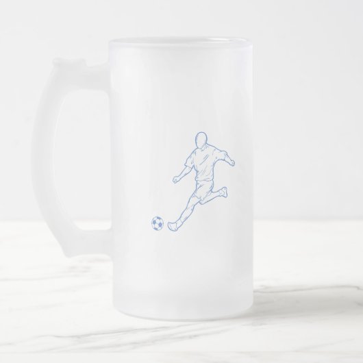 voetbalspeler matglas bierpul (Links)