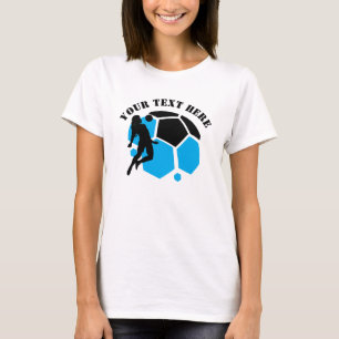 Voetbalspeler Meisje, Verjaardagscadeau, Team      T-shirt