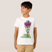 Voetbalspeler Met De Bal T-shirt (Voorkant volledig)