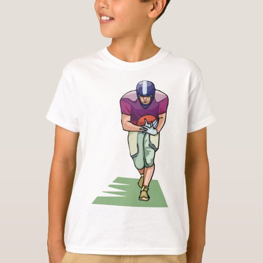 Voetbalspeler Met De Bal T-shirt (Voorkant)