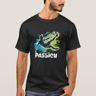 Voetbalspeler met Passie - Dynamische Drop Retrac T-shirt