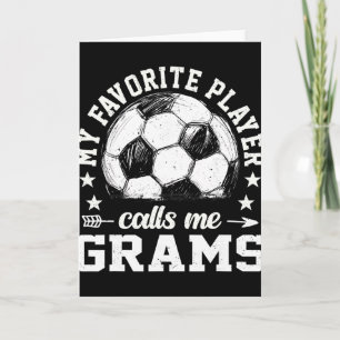 Voetbalspeler Mijn favoriete speler noemt me Oma Kaart