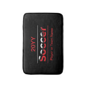 Voetbalspeler - Minimale kunststraal Badmat (Voorkant Verticaal)