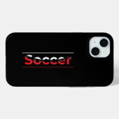 Voetbalspeler - Minimale kunststraal Case-Mate iPhone Case (Achterkant (horizontaal))