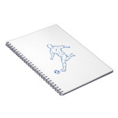 voetbalspeler notitieboek (Rechterzijde)