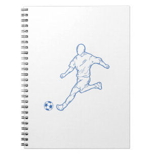 voetbalspeler notitieboek