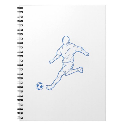 voetbalspeler notitieboek (Voorkant)