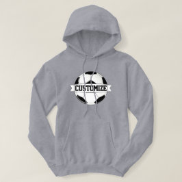 Voetbalspeler of Coach Custom Team Name / Text Hoodie