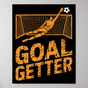 Voetbalspeler Paaseierenjacht Konijn Oor Voetbal G Poster