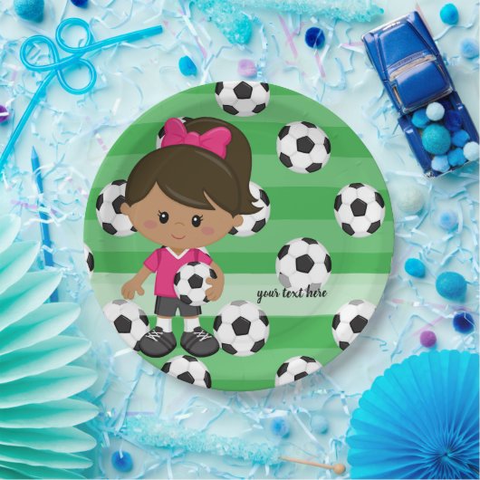 Voetbalspeler Papieren Bordje (Feest)