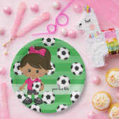 Voetbalspeler Papieren Bordje (Feest)