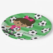 Voetbalspeler Papieren Bordje (Gekanteld)