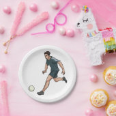 Voetbalspeler Papieren Bordje (Feest)