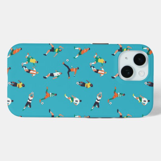 Voetbalspeler Patroon Case-Mate iPhone Case (Achterkant (horizontaal))