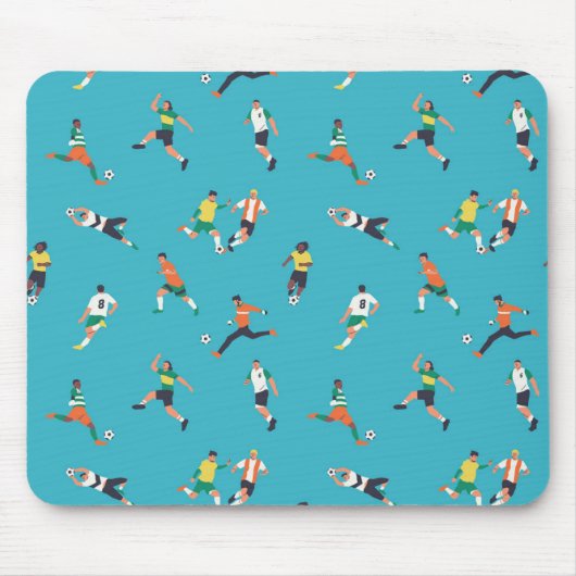 Voetbalspeler Patroon Muismat (Voorkant)