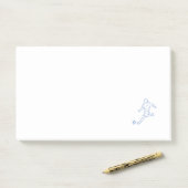 voetbalspeler post-it® notes (Op bureau)