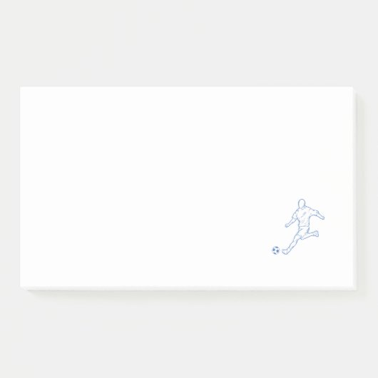 voetbalspeler post-it® notes (Voorkant)