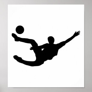 Voetbalspeler Poster
