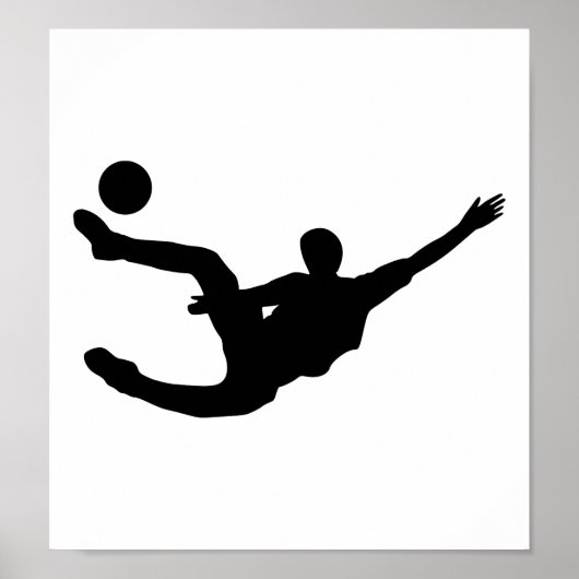 Voetbalspeler Poster (Voorkant)