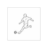 voetbalspeler rubberstempel (Afrduk)