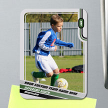 Voetbalspeler Ruilkaart Lichtgrijs Groen