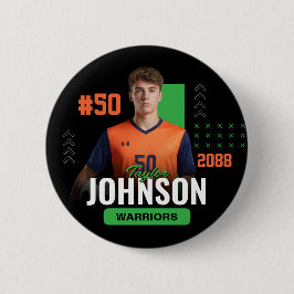 Voetbalspeler Senior Night Aangepaste Kleur Sporta Ronde Button 5,7 Cm
