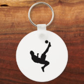 Voetbalspeler Silhouet Sleutelhangers (Voorkant)