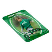 Voetbalspeler - Sjabloon voor decoratieve fotoafdr Magneet (Rechterzijde)