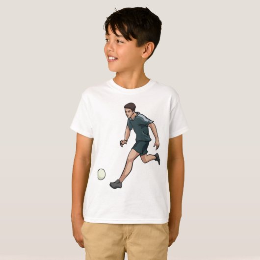 Voetbalspeler T-shirt (Voorkant volledig)