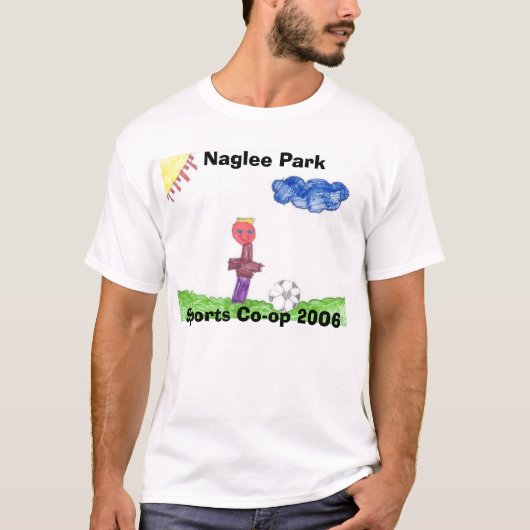 Voetbalspeler T-shirt (Voorkant)