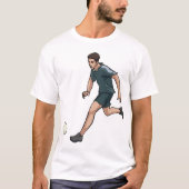 Voetbalspeler T-shirt (Voorkant)