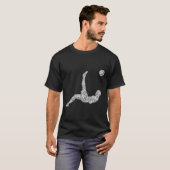 Voetbalspeler T-shirt (Voorkant volledig)
