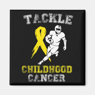 Voetbalspeler Tackle Childhood Cancer Awareness  Magneet