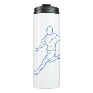 voetbalspeler thermosbeker