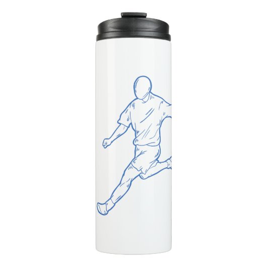 voetbalspeler thermosbeker (Voorkant)