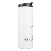 voetbalspeler thermosbeker (Gedraaid links)