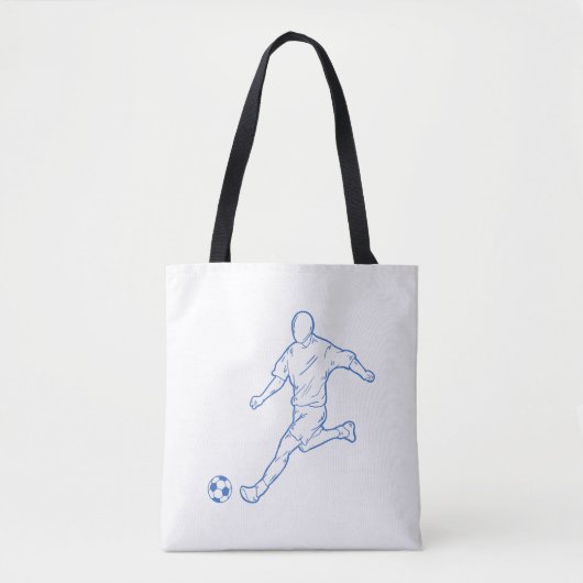 voetbalspeler tote bag (Voorkant)