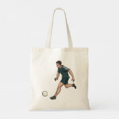 Voetbalspeler Tote Bag (Achterkant)