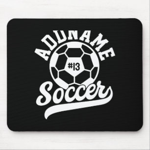 Voetbalspeler Voeg Naam Toe Voetbalteam Gepersonal Muismat