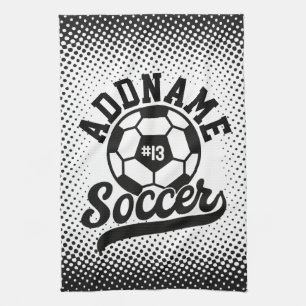 Voetbalspeler VOEG NAAM TOE Voetbalteam Gepersonal Theedoek