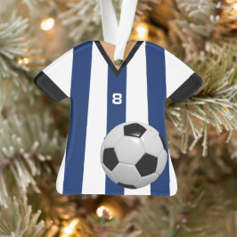 Voetbalspeler Voetbalder op maat Ornament