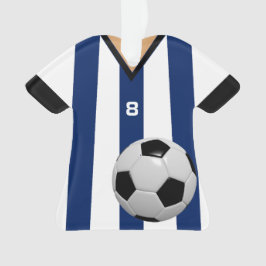 Voetbalspeler Voetbalder op maat Ornament